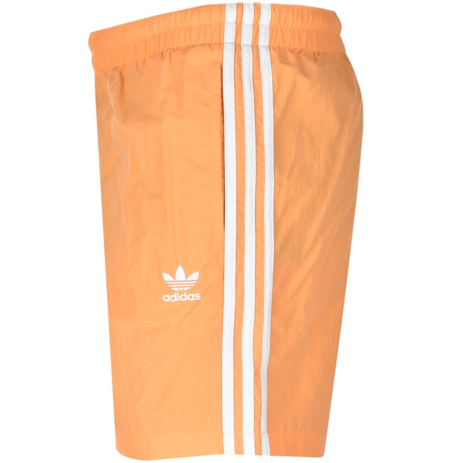 Alternative Image for Productadidas Originals 3 Stripes Swim Shorts Orange3